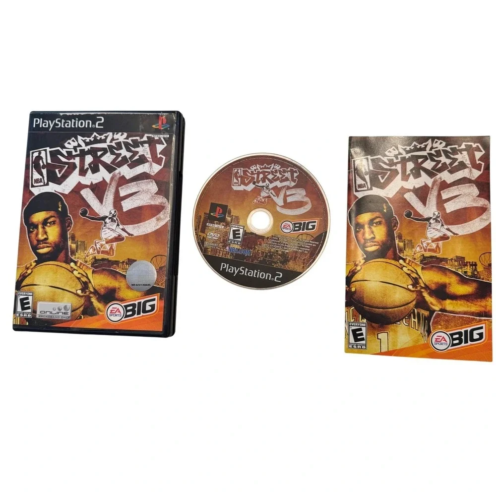 NBA Street Vol 3 PS2 Black Label CIB Complete Clean Disc NTSC EA Sports Untested